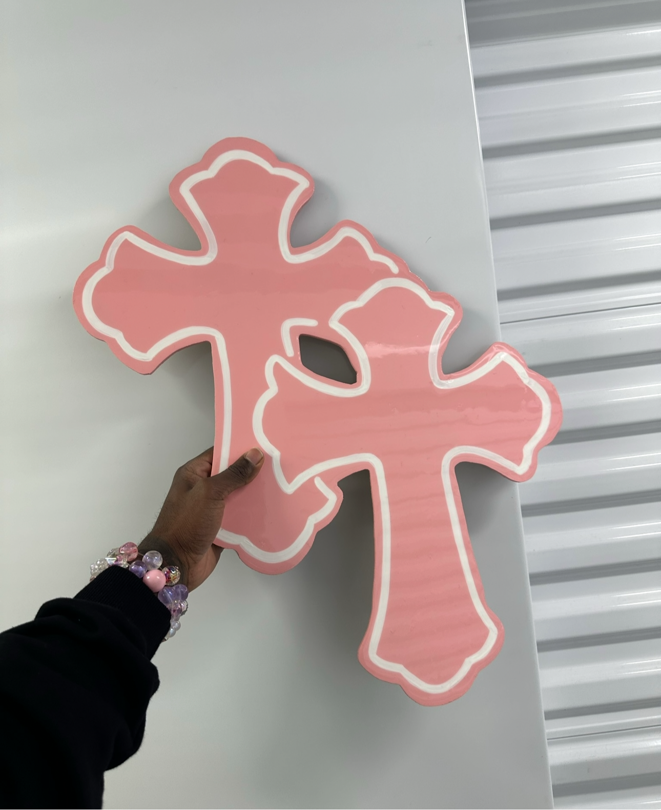(Pink) Chrome Hearts Crosses Wall Art
