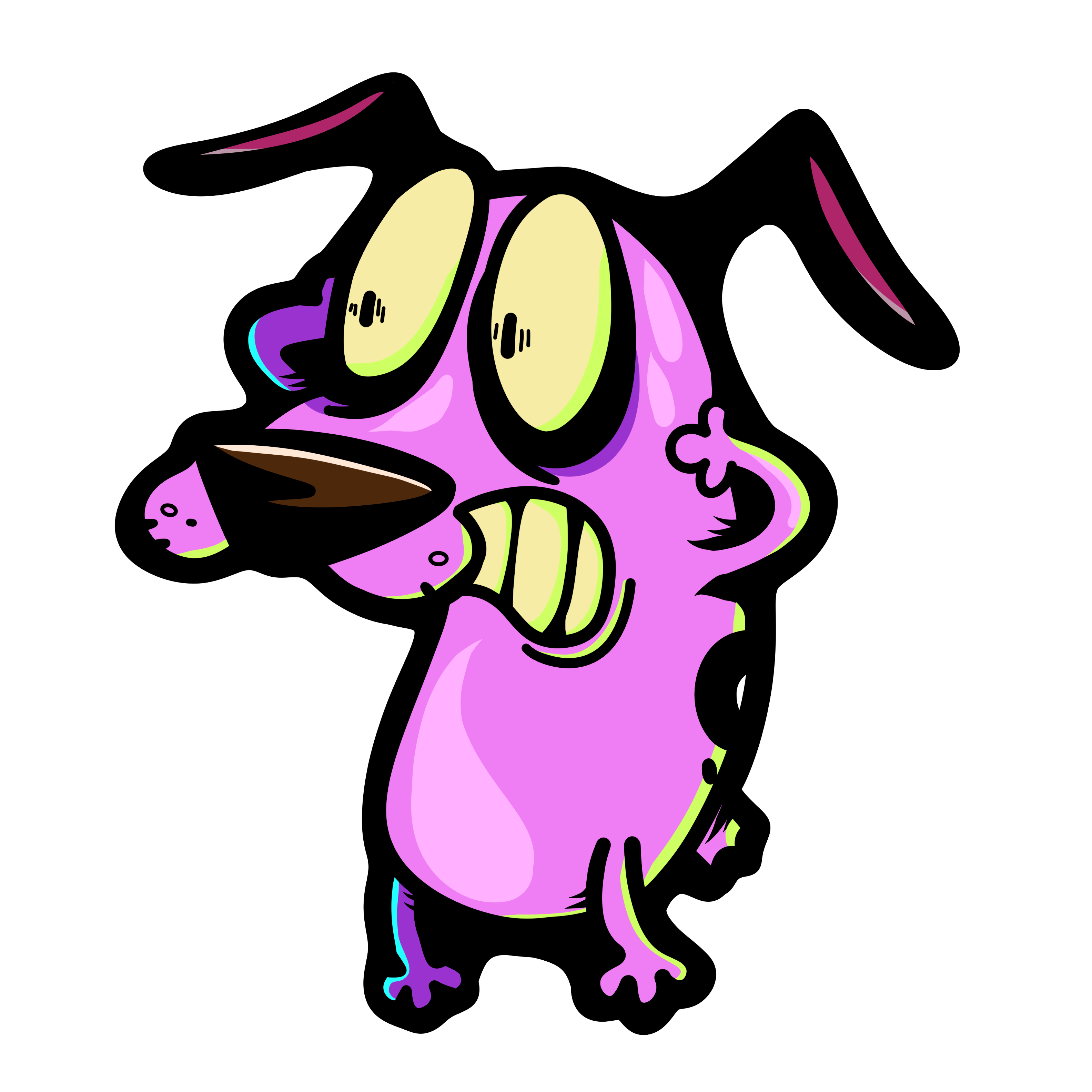 Courage The Cowardly Dog Wallart