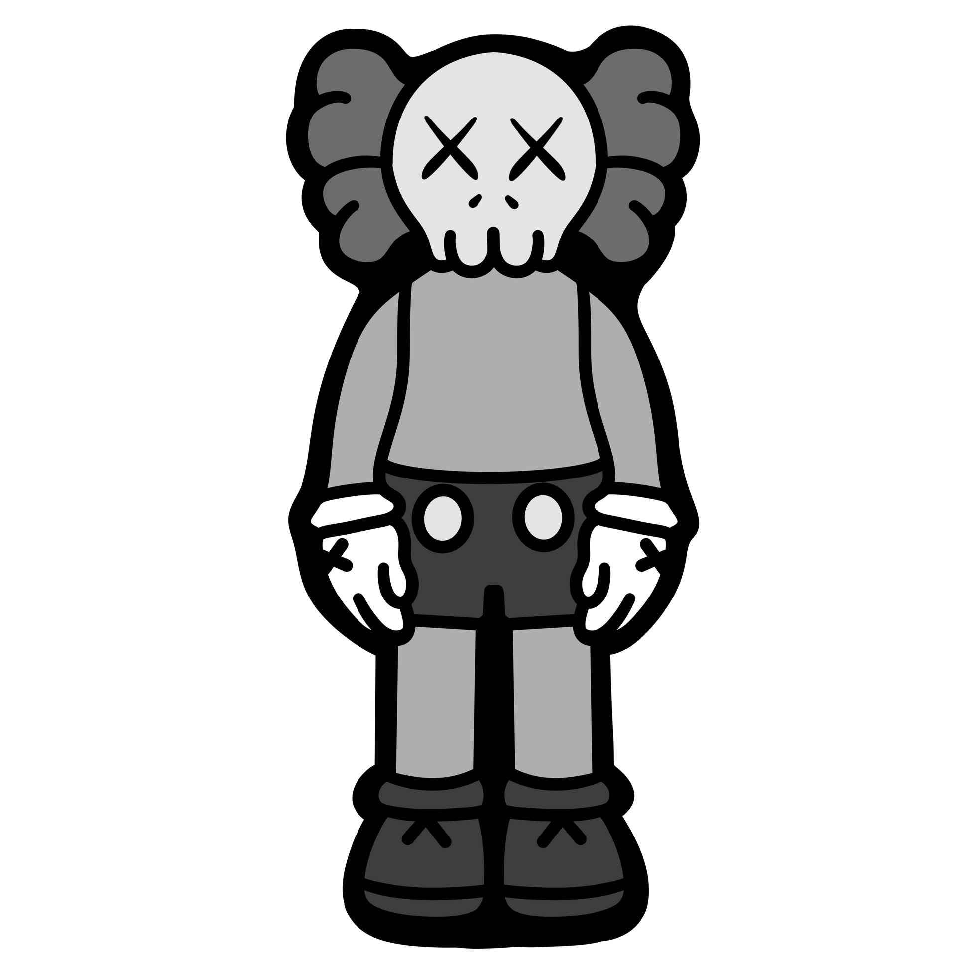 KAWS Standing Wallart – Art Shordy