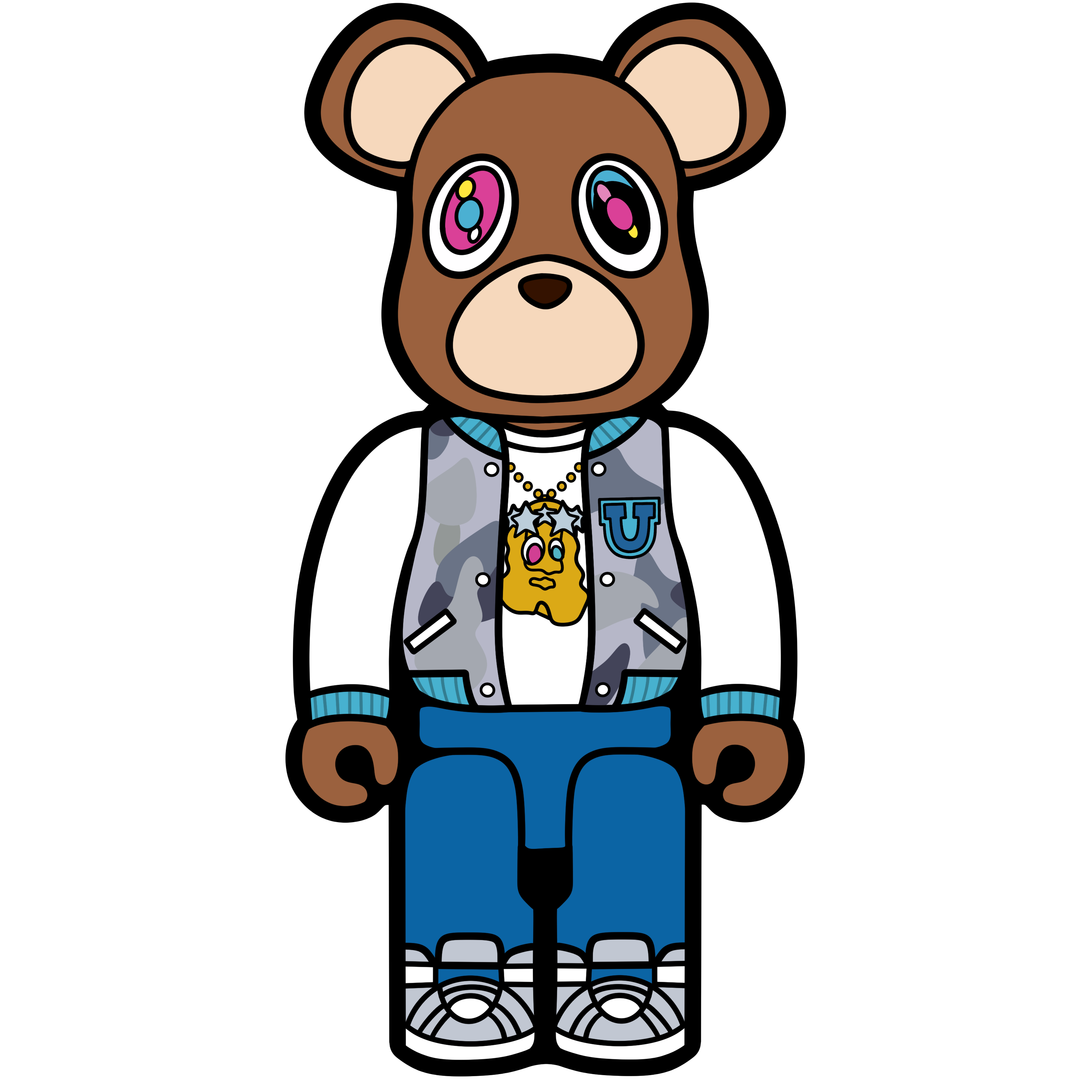 Dropout Bear Bearbrick Wallart