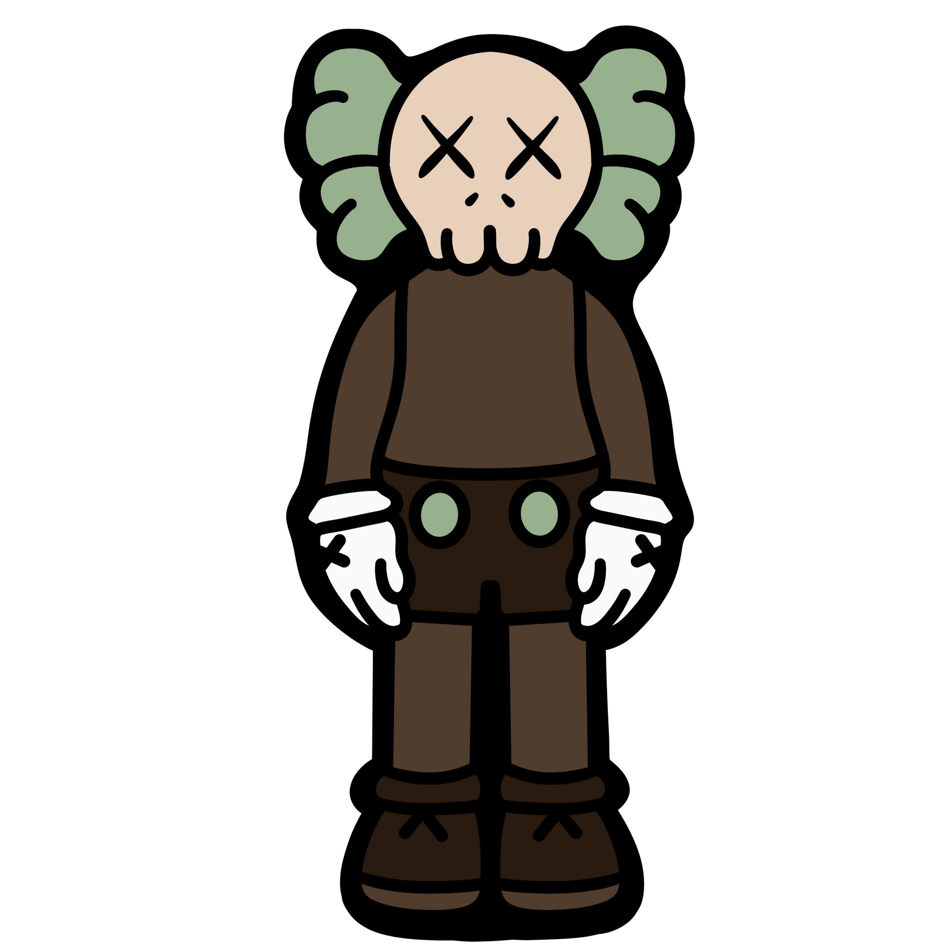 KAWS Standing Wallart – Art Shordy