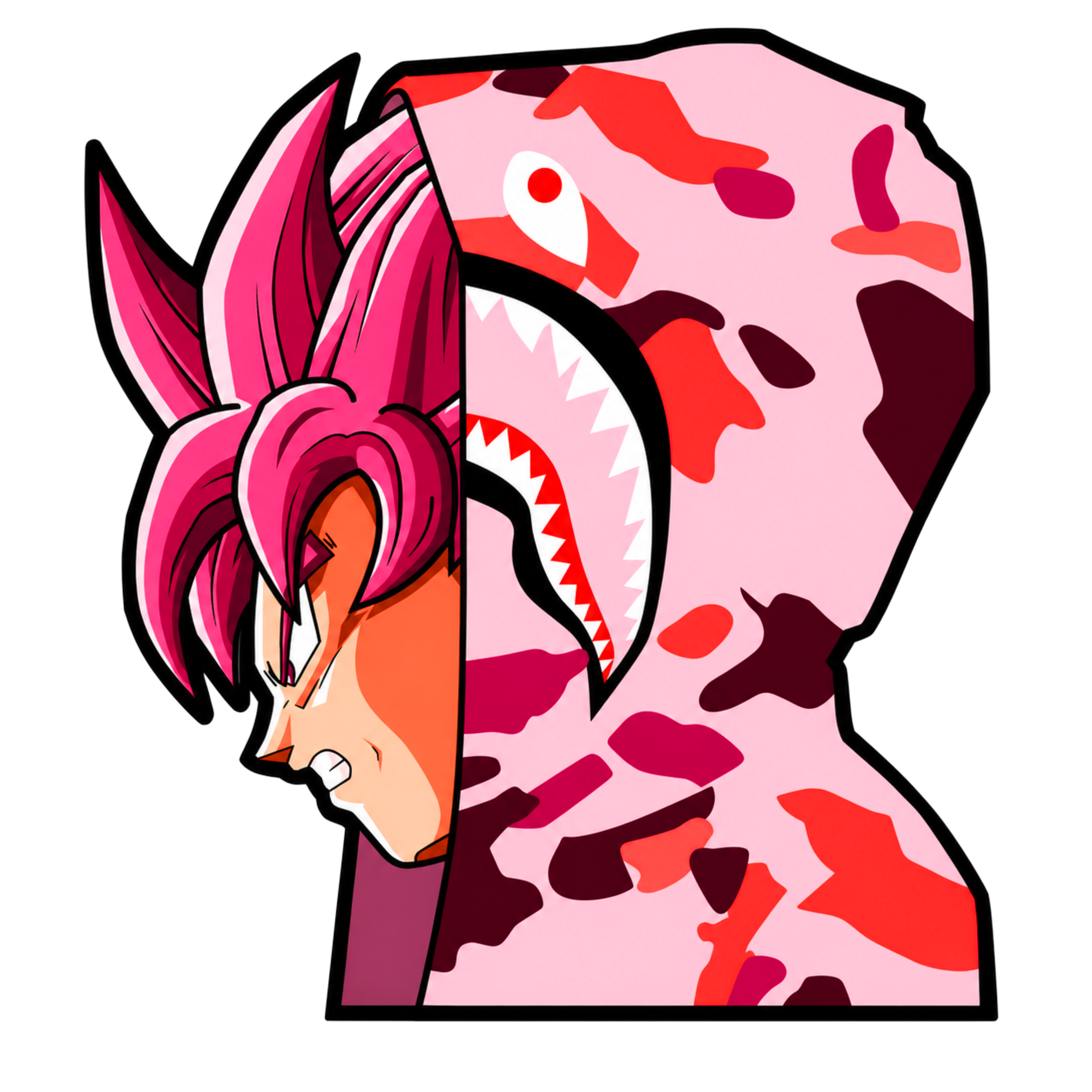 Goku Camo Hoodie Wallart