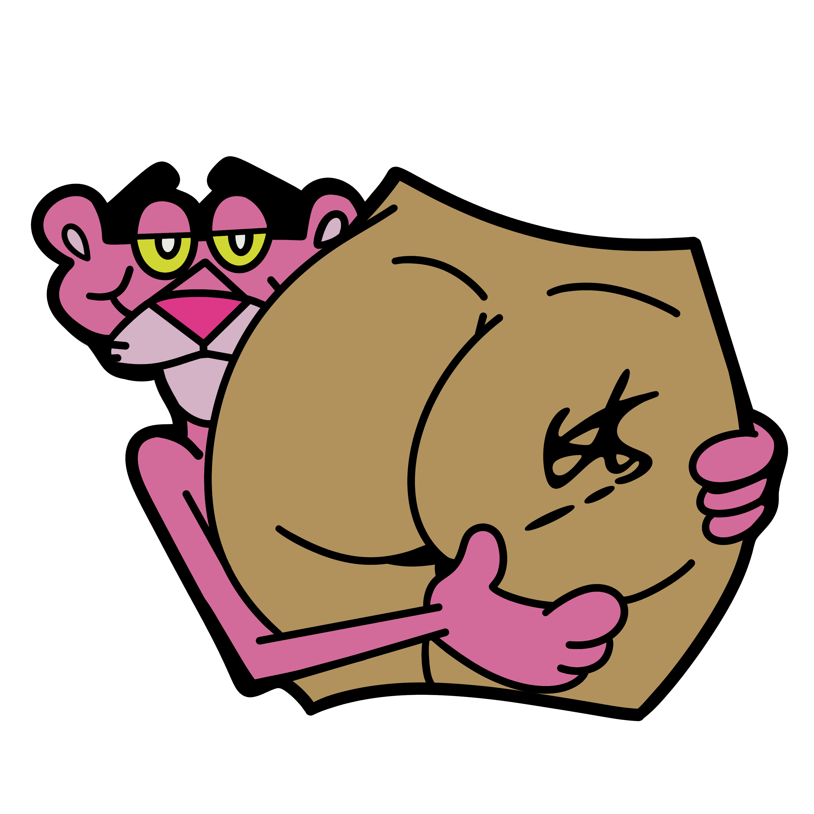 Pink Panther Booty Wallart