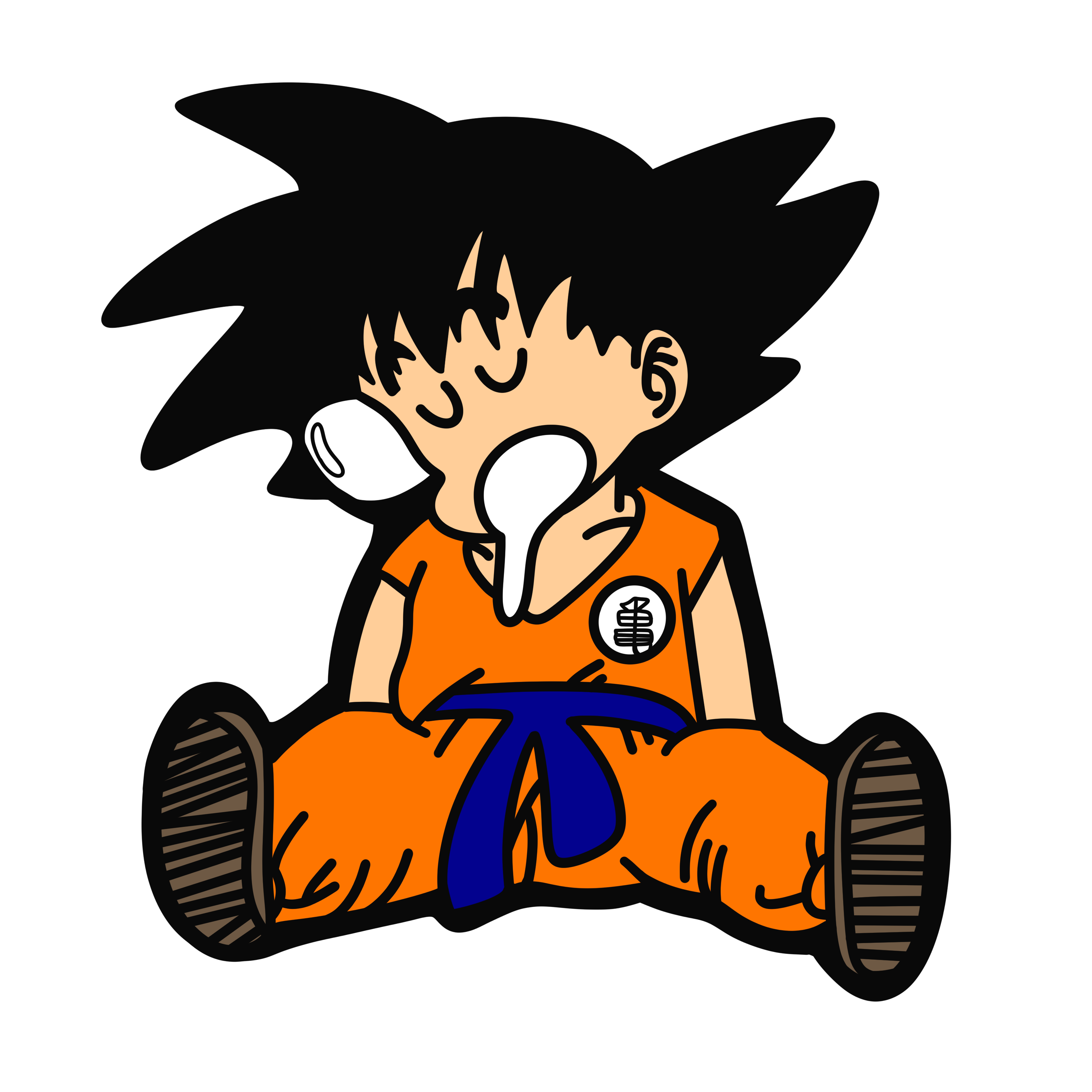 Sleeping Goku Wallart