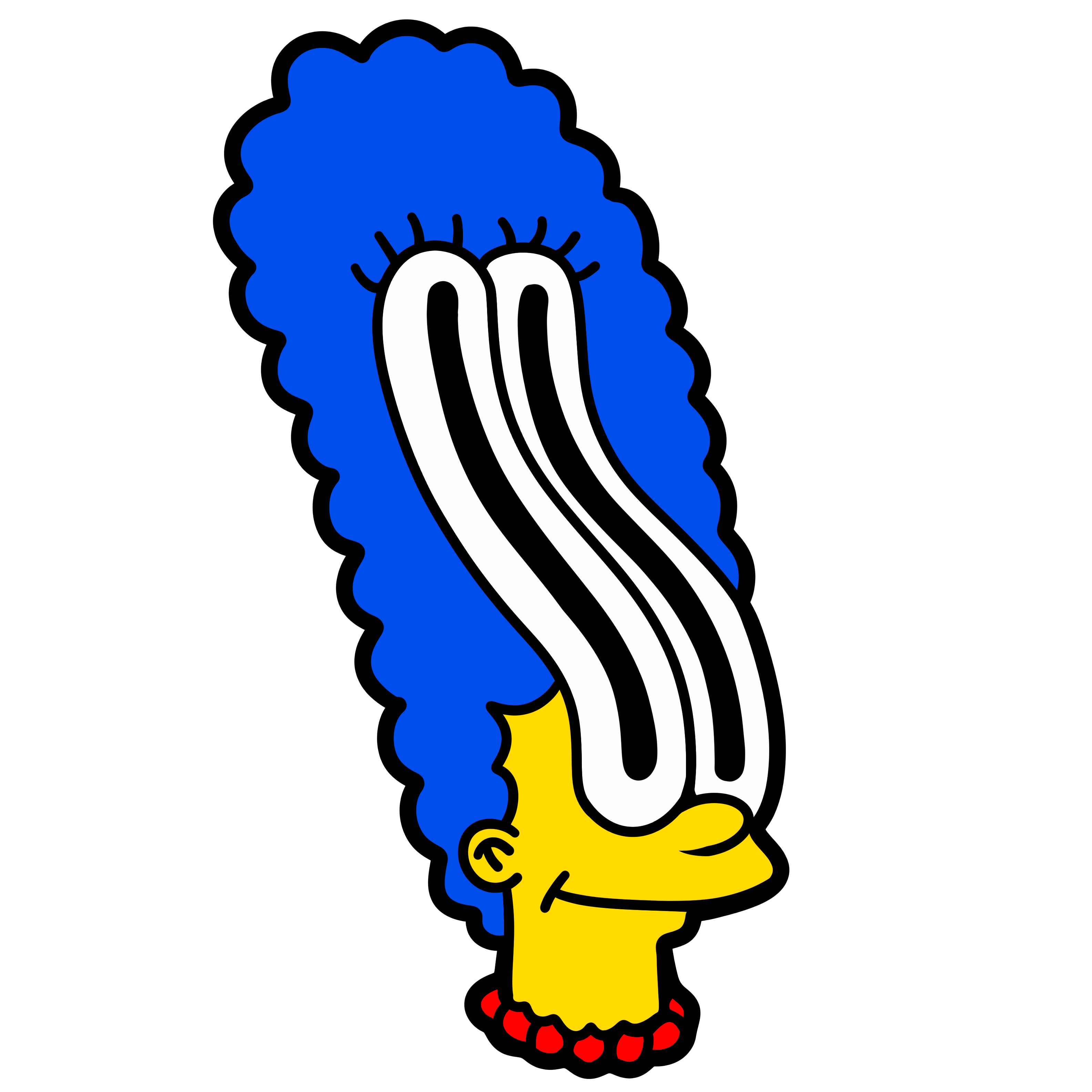 Trippy Marge Simpson Wallart