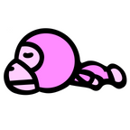 Baby Milo Sleeping Wallart