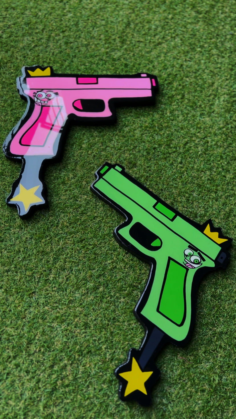 Cosmo & Wanda Glock Wallart