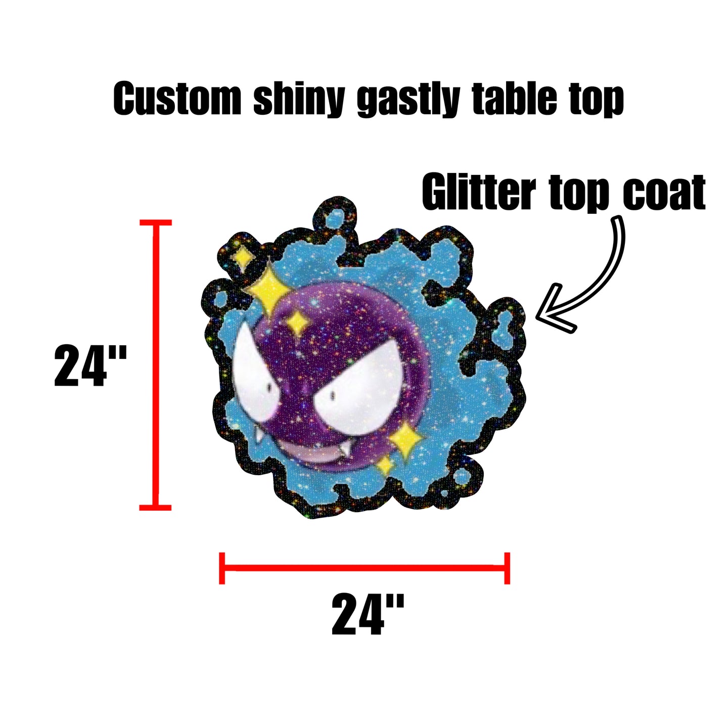 Custom Shiny Gastly Table Top