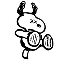 KAWS Snoopy Wallart